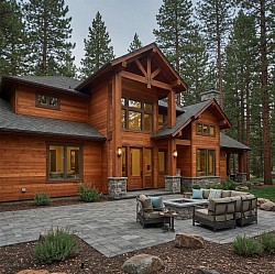 Custom Home build with some fun beam work done by Cascade Mountain Custom Homes LLC CCB# 244127